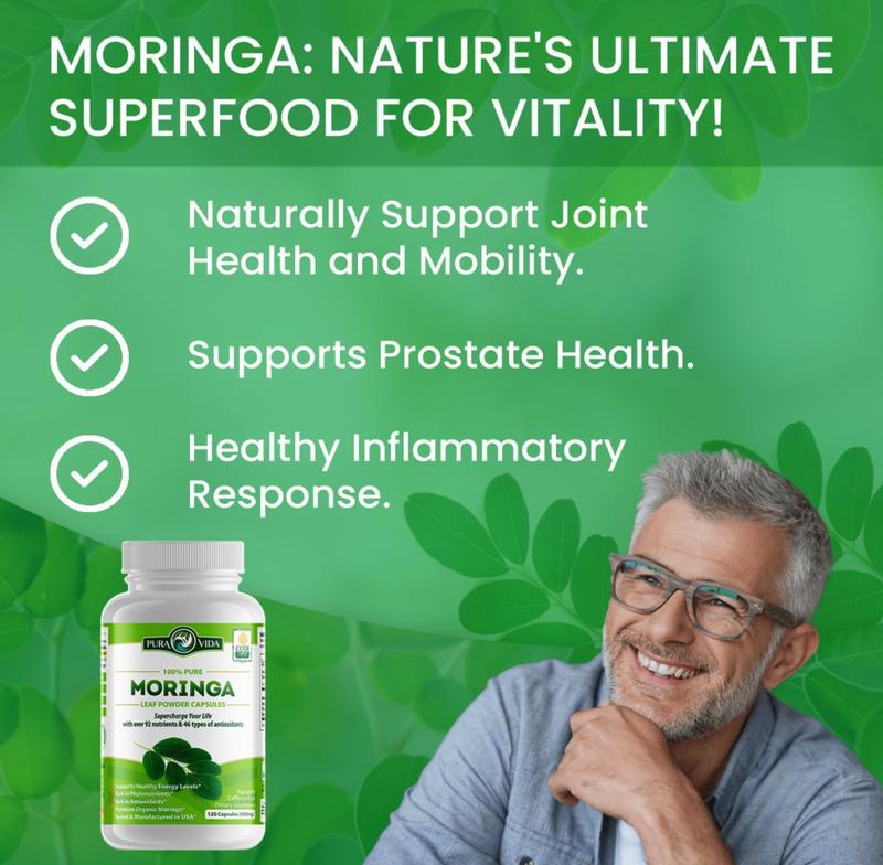 Organic Moringa Powder Capsules